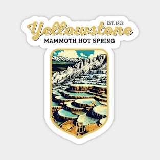 USA - NATIONAL PARK - YELLOWSTONE Mammoth Hot Springs - 2 Magnet