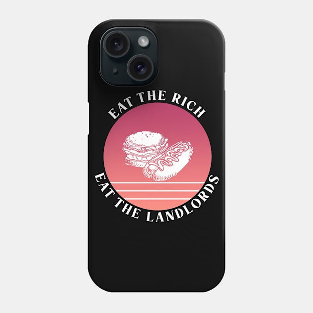 Eat The Rich Retro Cook Out Art Retro Red Summer Phone Case by aaallsmiles