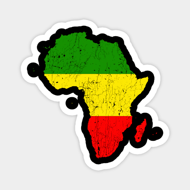 Africa vintage map for Africans Magnet by Shirtttee