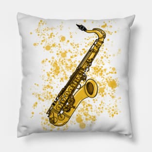 Saxophone Teacher Saxophonist Jazz Musician Pillow