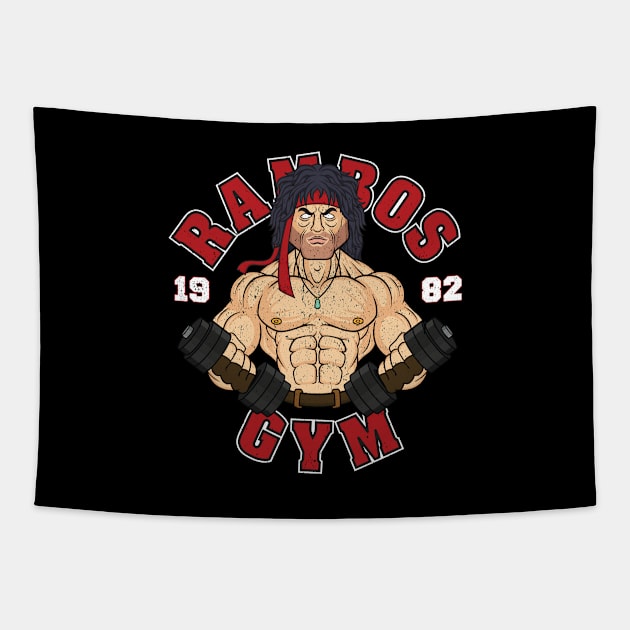 Rambo's Gym Tapestry by Woah_Jonny