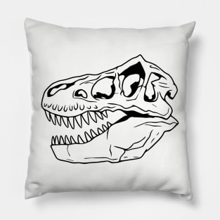 T-Rex Dinosaur Skull Pillow