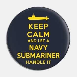 Submariner Keep Calm Pin