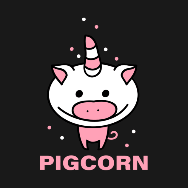 Pig as a unicorn by tomhilljohnez