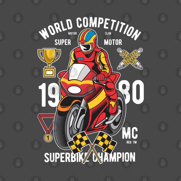 Vintage Series: World Competition Super Bike Champion 1980 by Jarecrow 