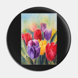 Tulip Rainbow Pin