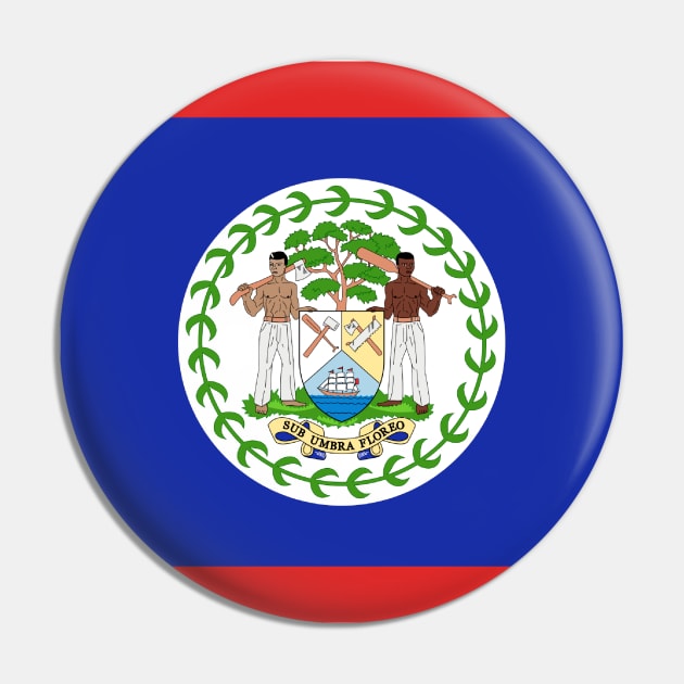 Belize Pin by Wickedcartoons