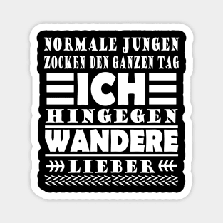 Wandern Männer Hobby Sport Verein Bergsteigen Magnet