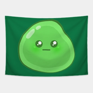 Cute Green Slime Tapestry