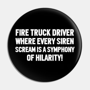 Fire Truck Driver Pin