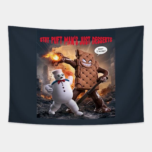 Stay Puft Man's Just Desserts Tapestry by Dizgraceland