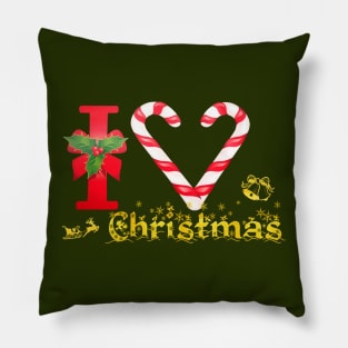 I Love Christmas Pillow