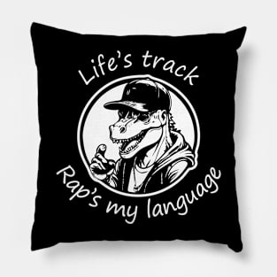 Dino Rapper Pillow