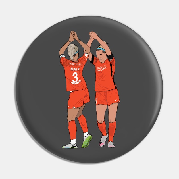 Rachel Daly Megan Oyster Houston Dash Dance NWSL Pin by Hevding