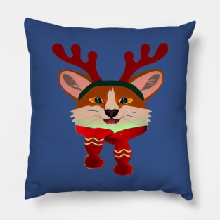 Christmas Cat Pillow