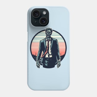 Zombie in suit Phone Case