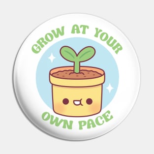 Cute Potted Plant Grow At Your Own Pace Pin