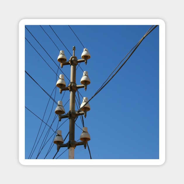 Telegraph Wires Magnet by JohnDalkin