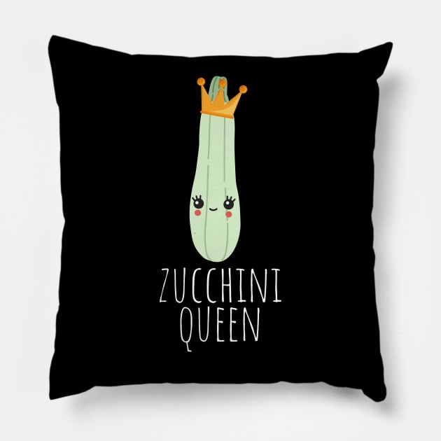 Zucchini Queen Cute Pillow by DesignArchitect