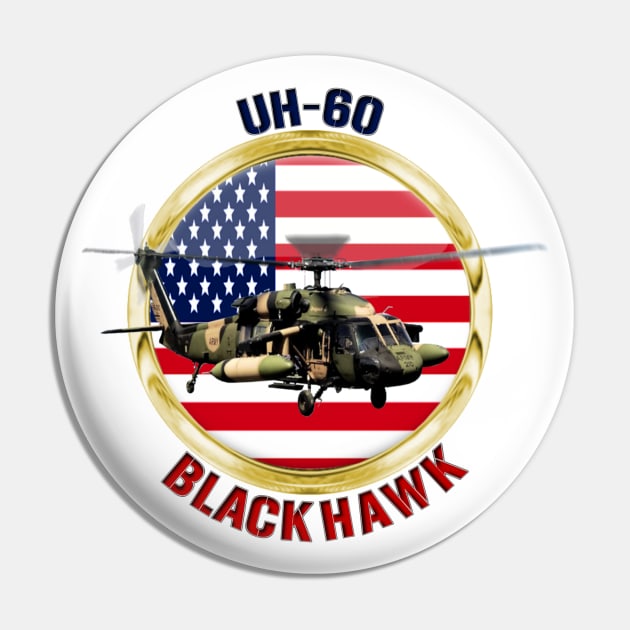 UH-60 Black Hawk USA Pin by MilMerchant