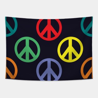 Colorful Peace Prosperity Calm Pattern Tapestry