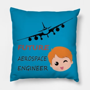 Future aerospace engineer kids design Pillow