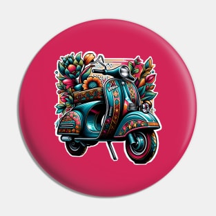 Colorful Scooter Pin