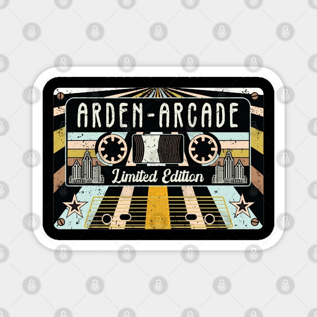 Retro Arden Arcade City Magnet by Vintagety