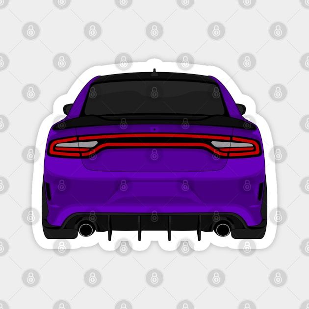 DODGE CHARGER PURPLE Magnet by VENZ0LIC