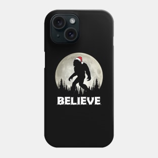 Believe Bigfoot Christmas Phone Case