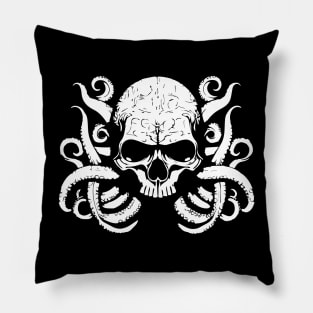 skull octopus Pillow