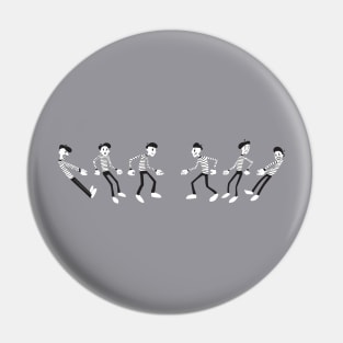 Mime VS Mime: Tug of War Pin