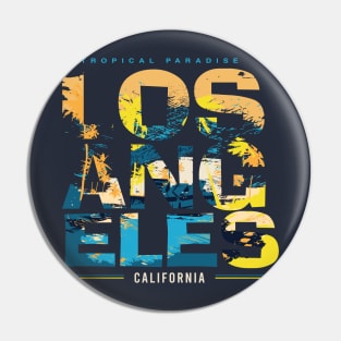 Los Angeles Tropical Paradise Pin