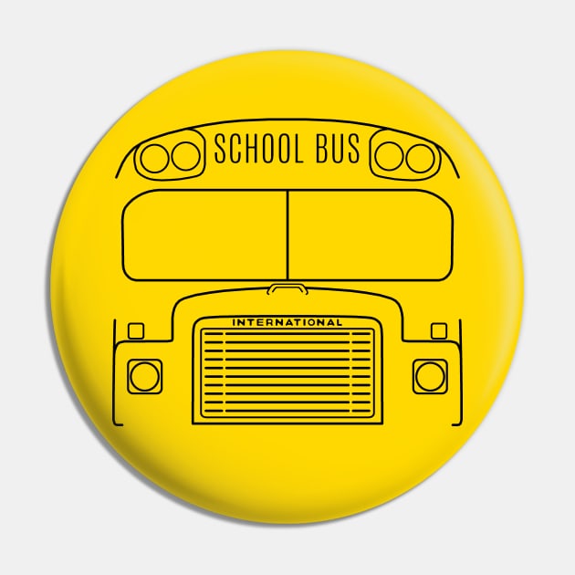 International Harvester Loadstar 1700 classic school bus black outline graphic Pin by soitwouldseem