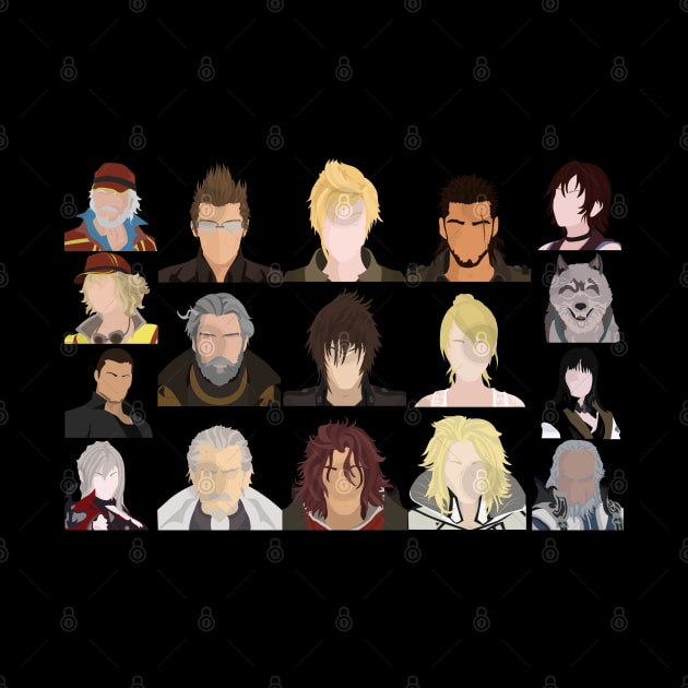 Final Fantasy XV characters by DigitalCleo