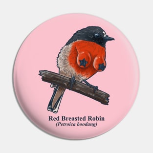 Red Breasted Robin Pin