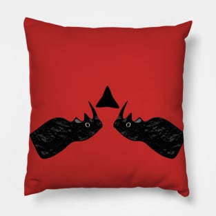 Black Rhino Pillow