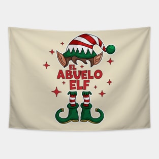 El Abuelo Elf - Grandpa Elf Christmas Party Matching Family Tapestry