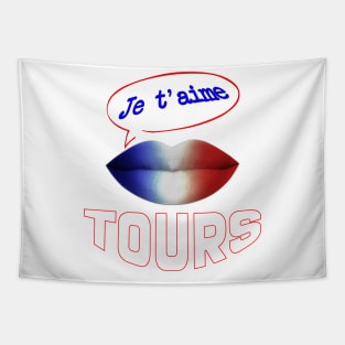 JE TAIME FRENCH KISS TOURS Tapestry