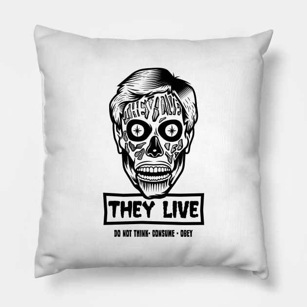 they live Pillow by Playground