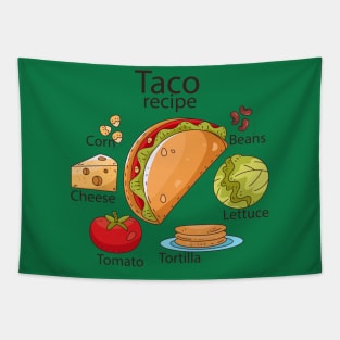 Taco Recipe Tapestry