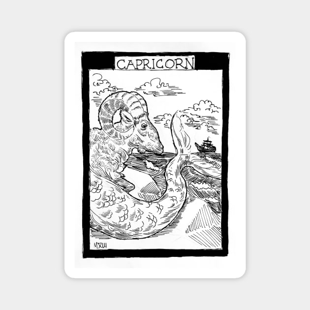 "Capricorn" Magnet by Mauri Valentine