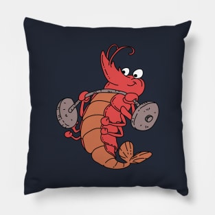 Weightlifting Shrimp Pillow
