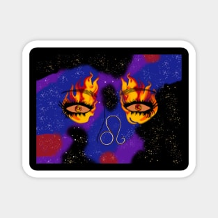 Leo the fire sign Magnet