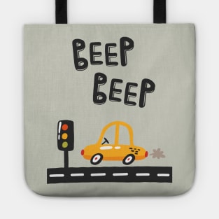 Beep Beep Traffic Light Car Tote