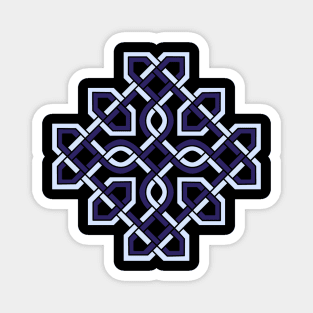 Celtic Cross Weaved Blue Magnet