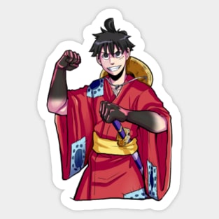 One Piece Deco Sticker Wano Country Arc #02 Monkey D. Luffy 2 pieces Ensky