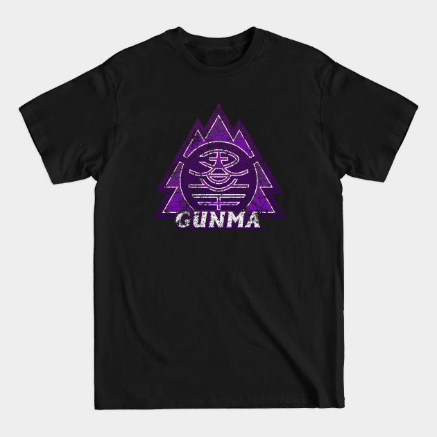 Discover Gunma Prefecture Japanese Symbol Distressed - Japanese - T-Shirt