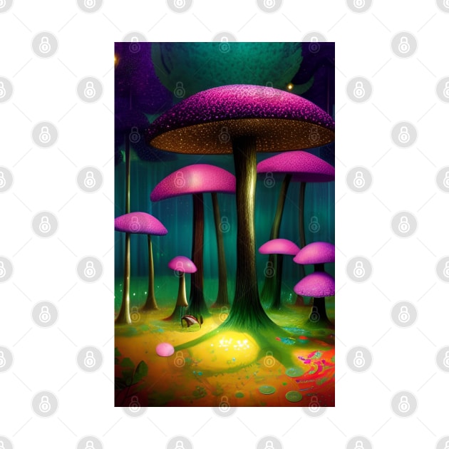 Divine Fungi - Mushroom Series 005 by PurplePeacock