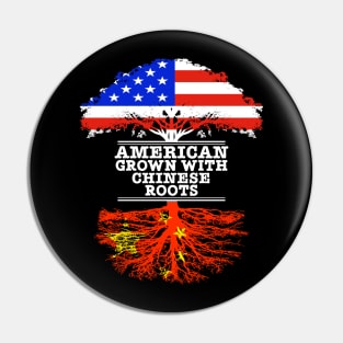 American Grown With Chinese Roots - Gift for Chinese With Roots From China Pin